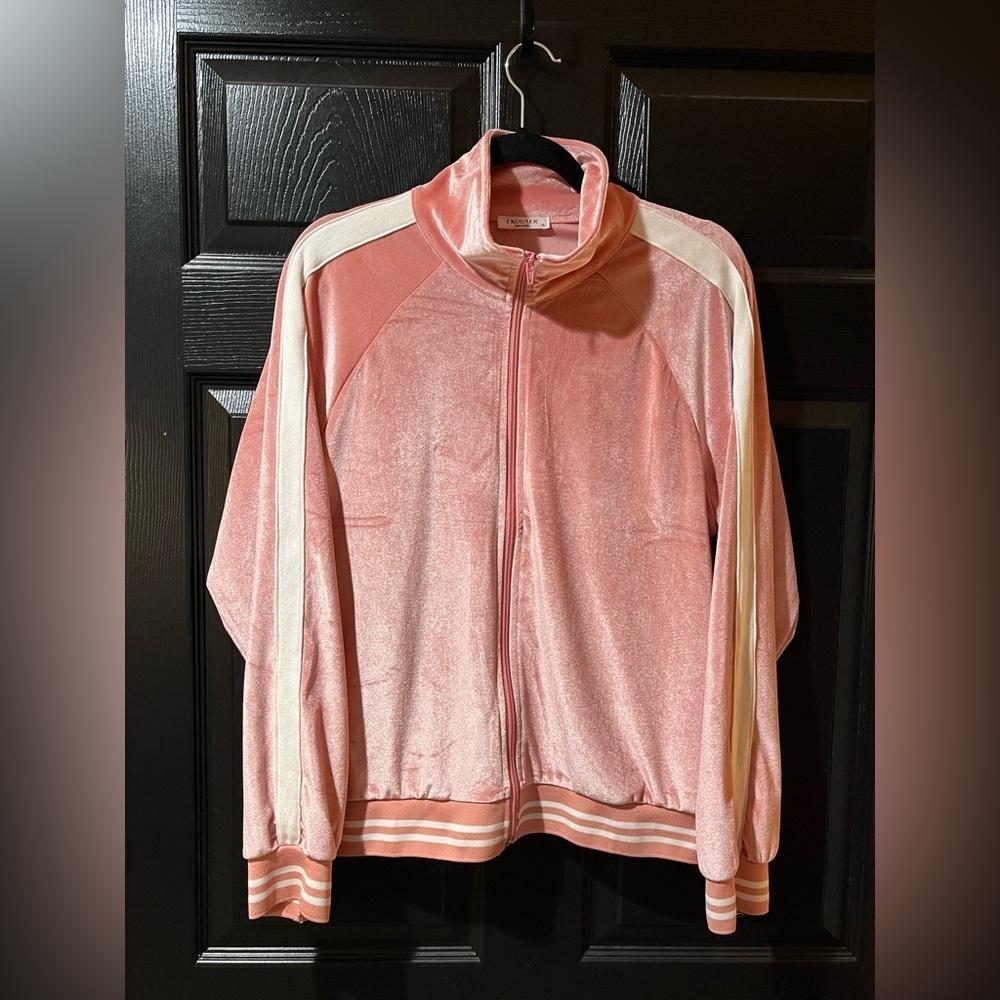 EKOUAER Pink Velour Track Suit - Picture 7 of 16